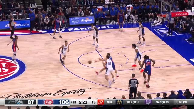 Paolo Banchero with a dunk vs the Detroit Pistons