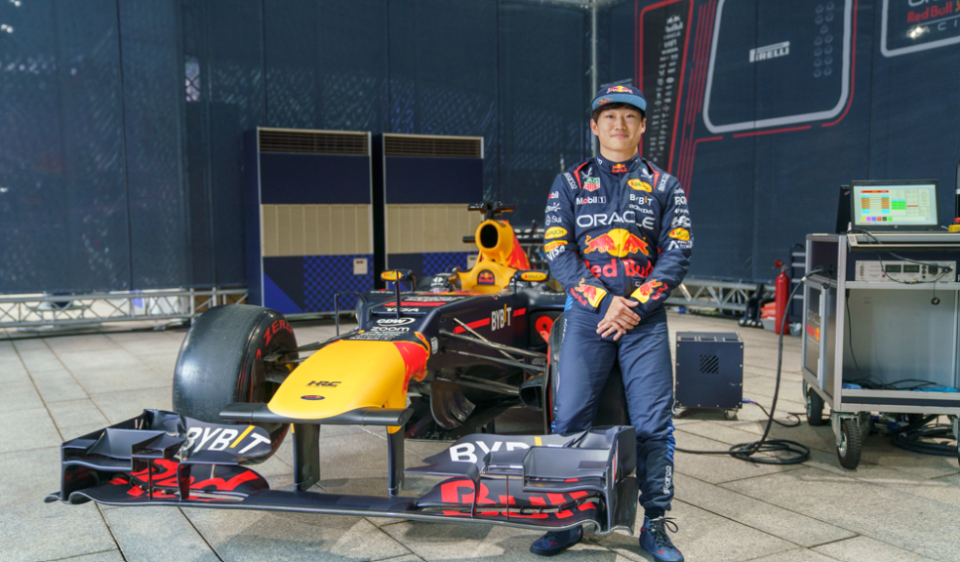 角田裕毅抵達台灣！ RED BULL RB8經典V8引擎即刻Fire Up！