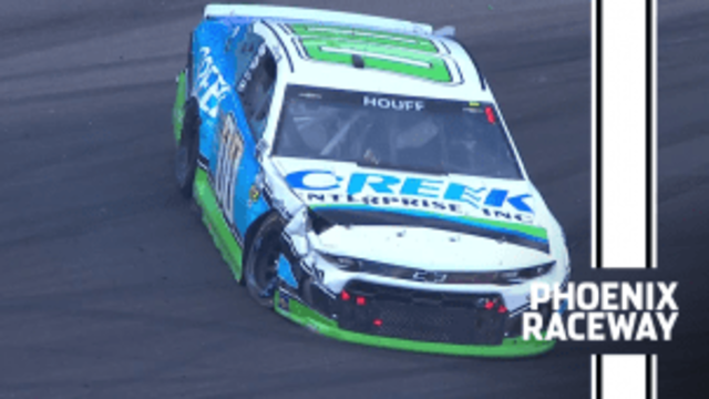 Quin Houff loses control and hits wall at Phoenix