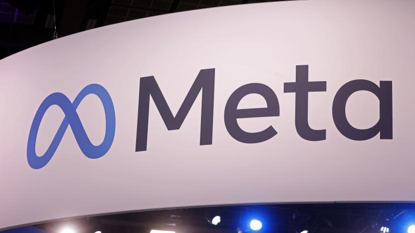 PARIS, FRANCE - MAY 22: The Meta logo is displayed during the Viva Technology show at Parc des Expositions Porte de Versailles on May 22, 2024 in Paris, France. Viva Technology, the biggest tech show in Europe but also in a unique digital format, for 4 days of reconnection and relaunch thanks to innovation. The event brings together startups, CEOs, investors, tech leaders and all of the digital transformation players who are shaping the future of the Internet. The annual technology conference, also known as VivaTech, was founded in 2016 by Publicis Groupe and Groupe Les Echos and is dedicated to promoting innovation and startups. (Photo by Chesnot/Getty Images)