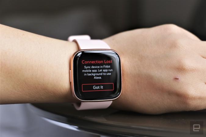 fitbit versa 2 smartwatch rose gold