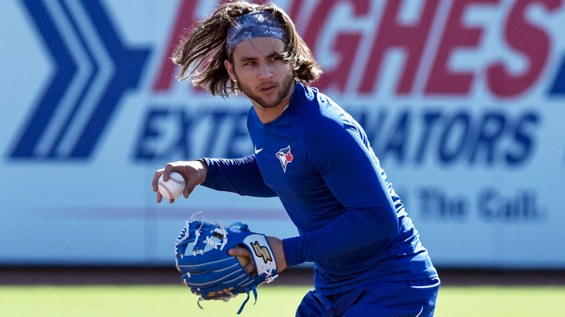 Getty Images - Vladimir Guerrero Jr. #27 and Bo Bichette #11 of