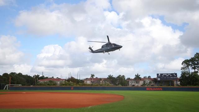 Georgia's Kirby Smart arrives in helicopter to recruit Benjamin School: 'It's pretty cool'