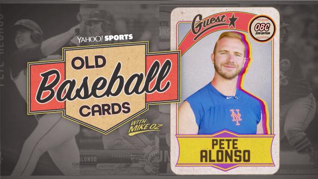 Pete Alonso opens Old Baseball Cards