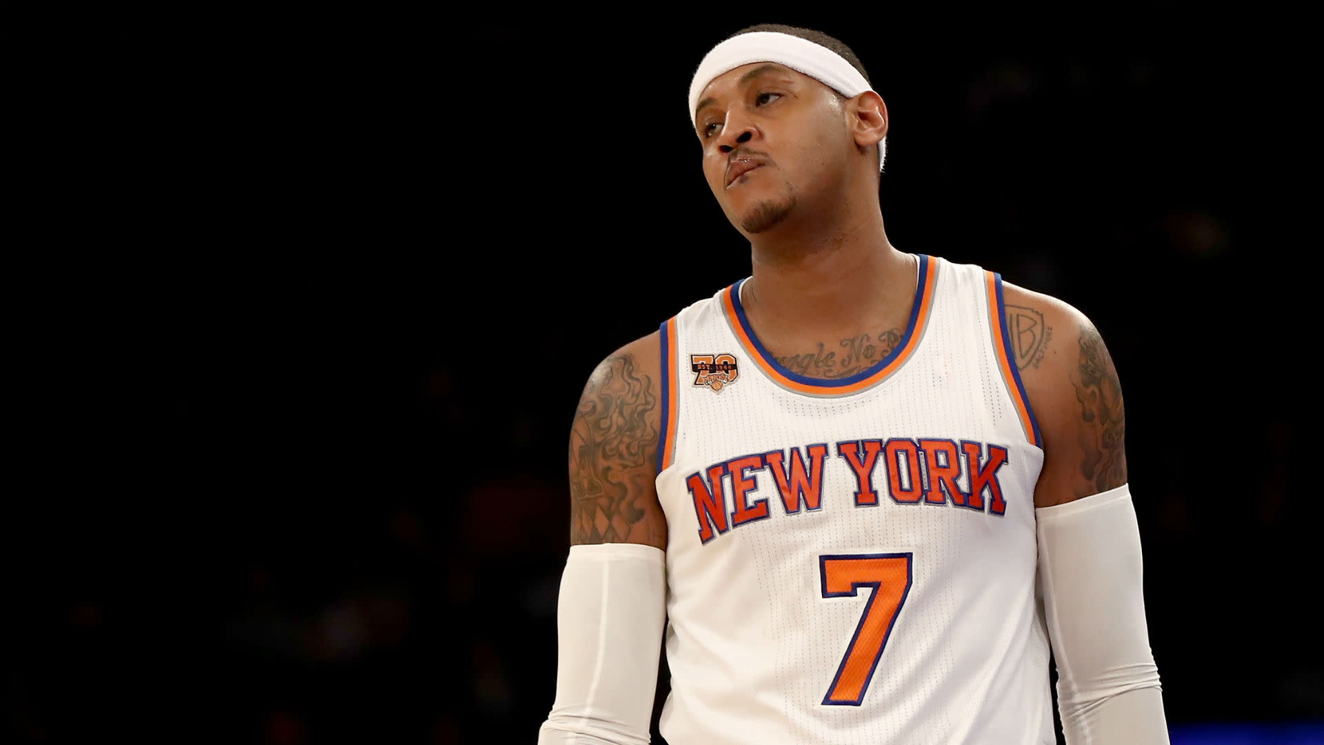 carmelo anthony jersey retired