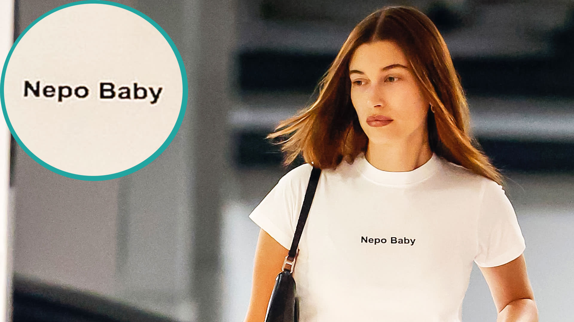 Hailey Bieber Explains Her Viral Nepo Baby T-Shirt Thought Process