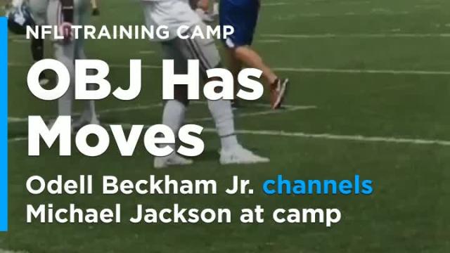 Watch: Odell Beckham Jr. channels Michael Jackson at Giants camp