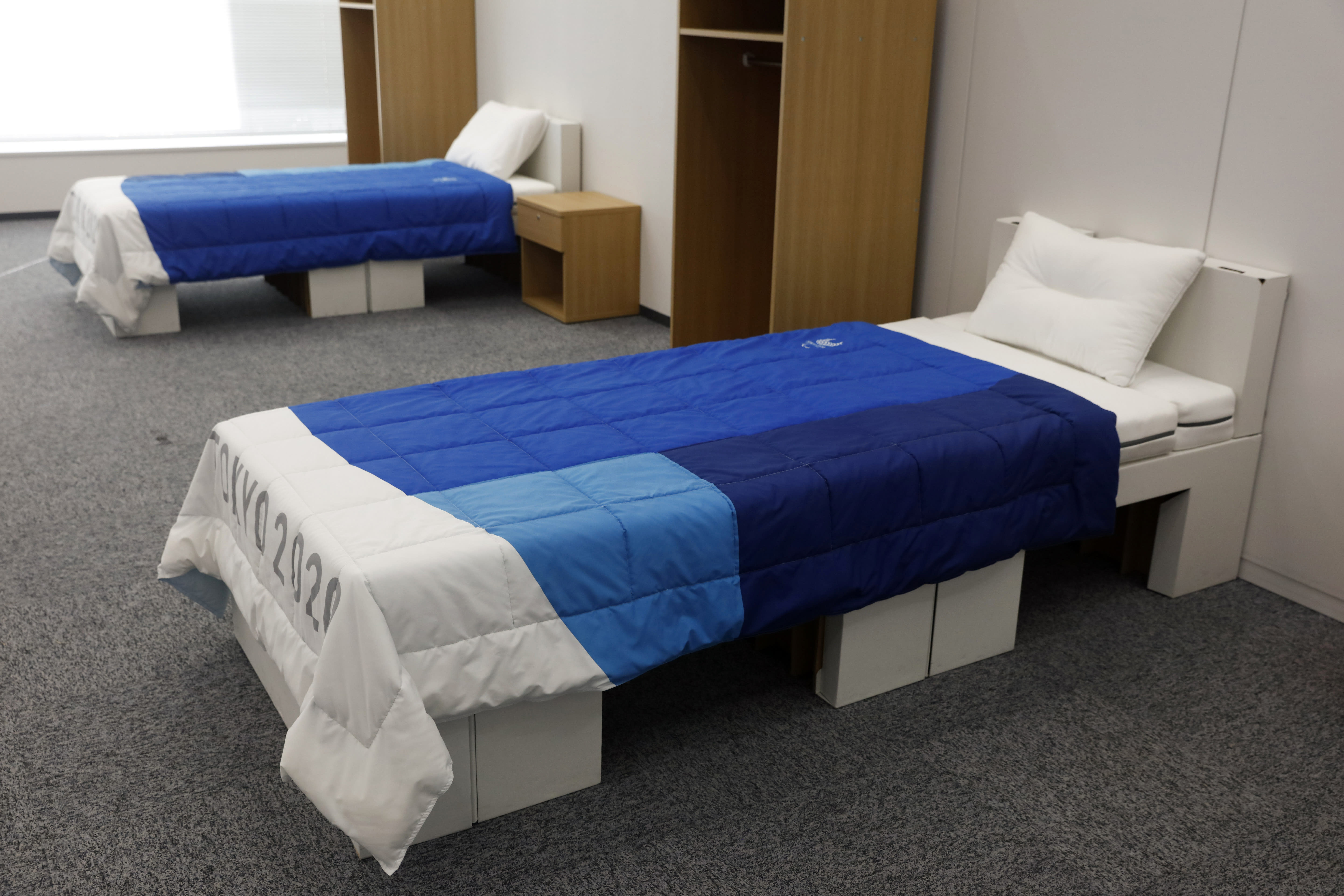 An Olympic First Cardboard beds for Tokyo Athletes Village