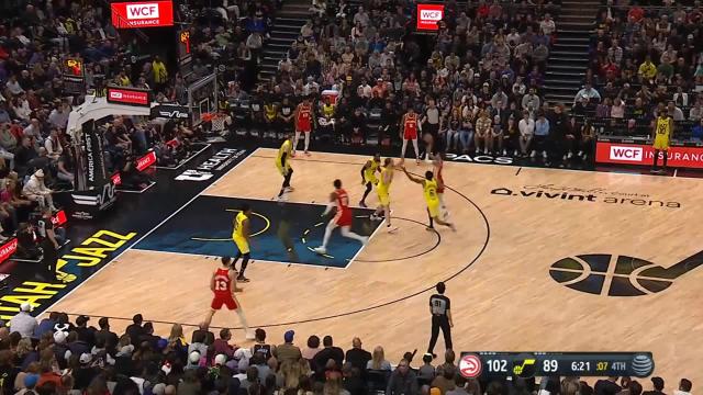 Onyeka Okongwu with an alley oop vs the Utah Jazz