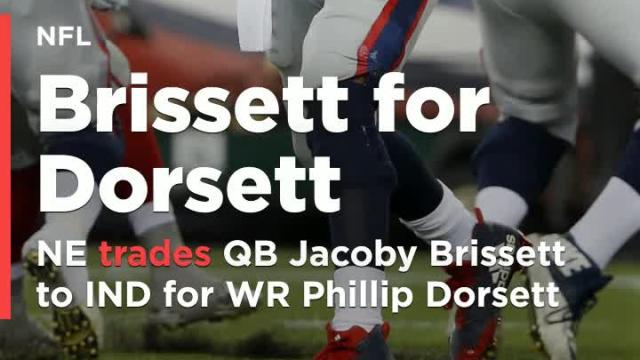 Patriots trade QB Jacoby Brissett to the Colts for WR Phillip Dorsett