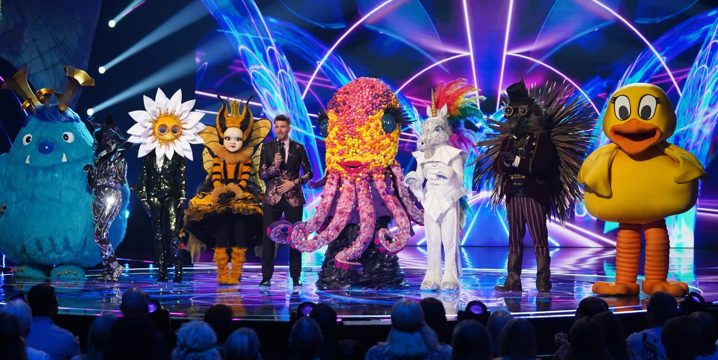 Watch all Masked Singer UK contestants sing together for the first time