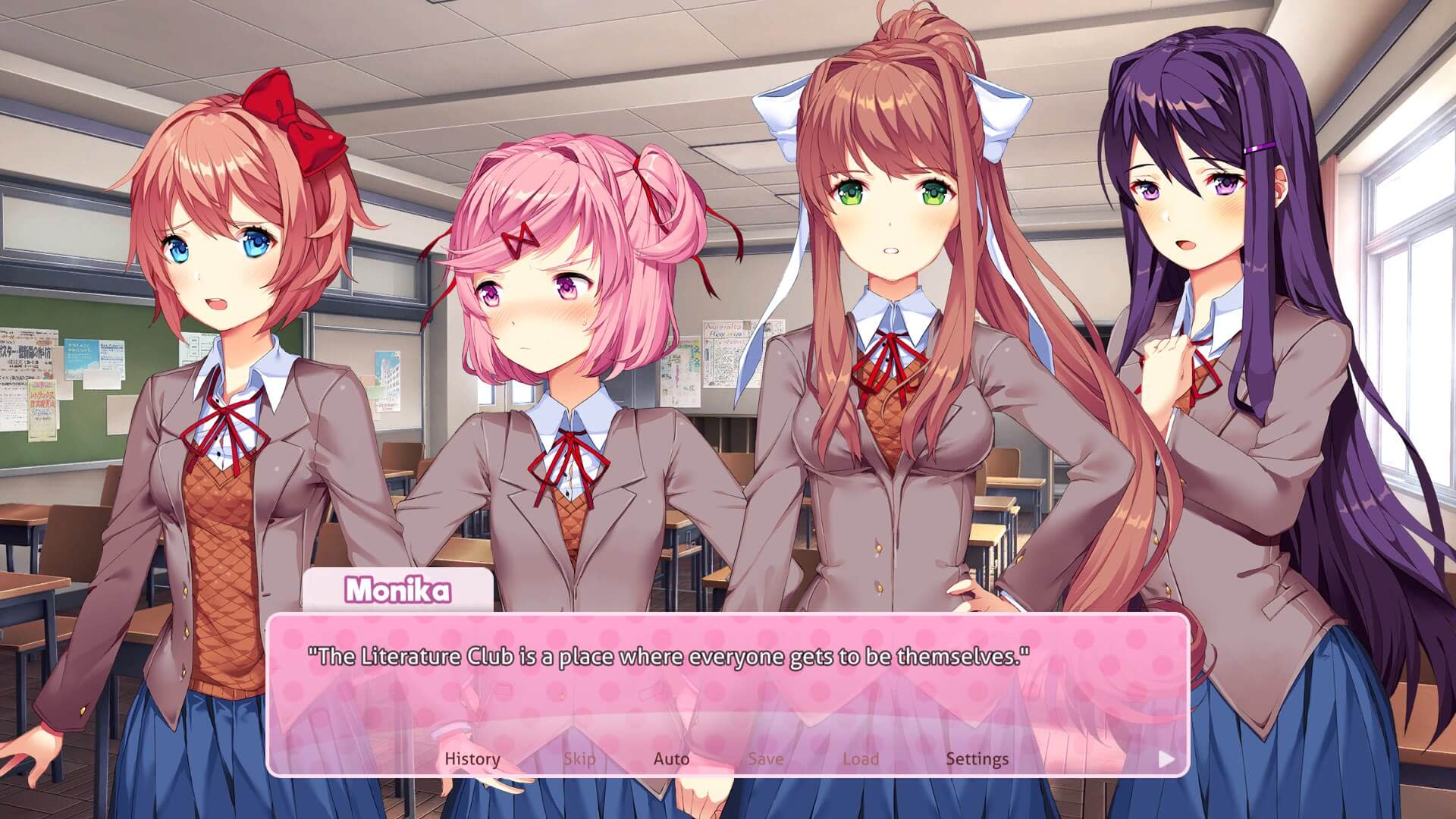 Doki Doki Literature Club Plus Review The Best Way To Play The Indie Horror Gem - monika look in roblox