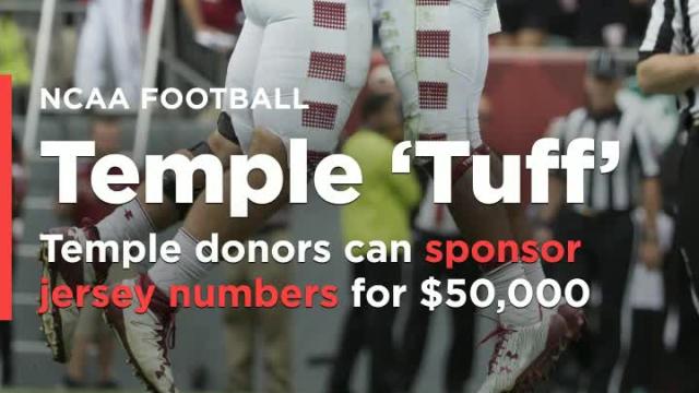 Temple donors can sponsor individual jersey numbers for $50,000