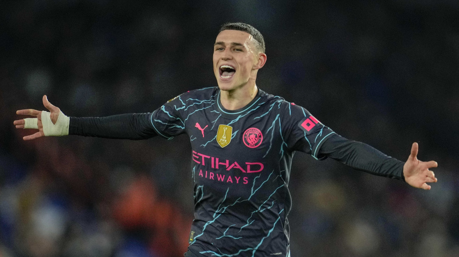 Associated Press - Manchester City chalked up another big win in its hunt for an unprecedented fourth straight Premier League title, with Phil Foden continuing his career-best scoring season with two