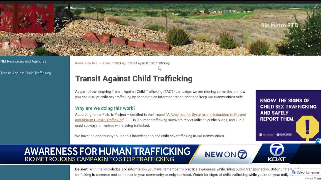 Rio Metro joins national campaign to stop child sex trafficking