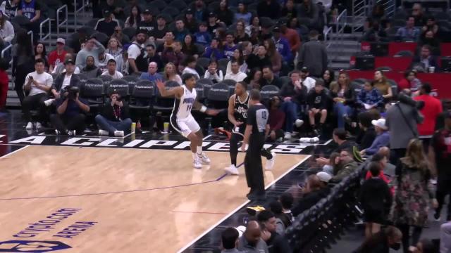 Paul George with an and one vs the Orlando Magic