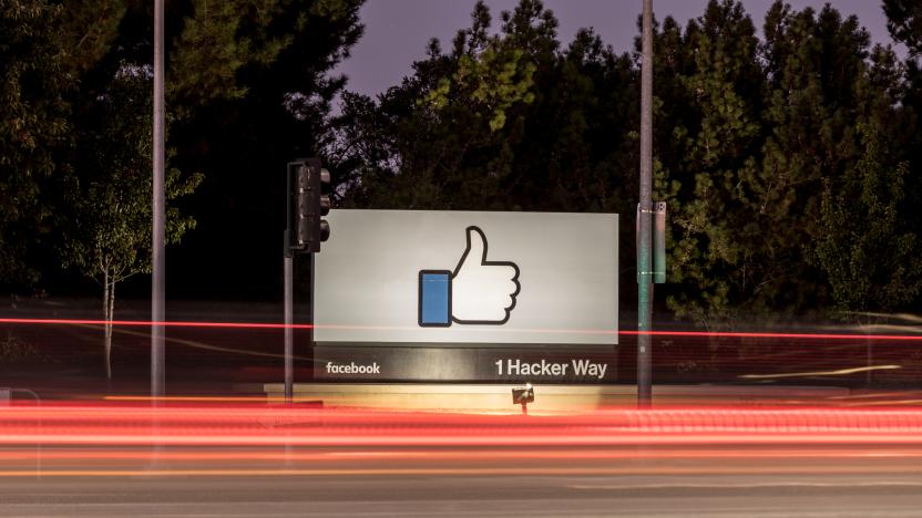 Menlo Park, California, USA October 2, 2017: Headquarters for social networking giant Facebook Inc in Menlo Park California