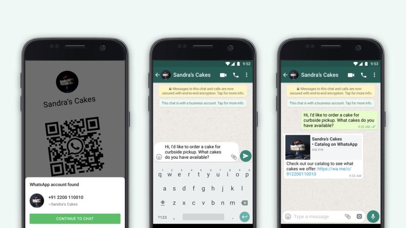 WhatsApp now lets you message a business with QR codes.