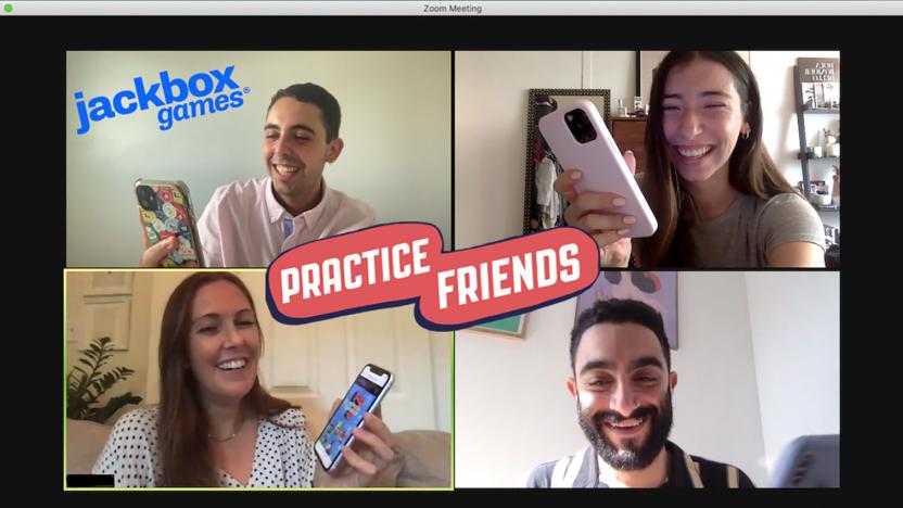 Jackbox Games 'practice friends' session