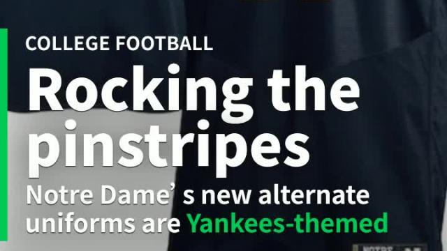 Notre Dame to wear Yankees-themed jerseys in game at Yankee Stadium this season