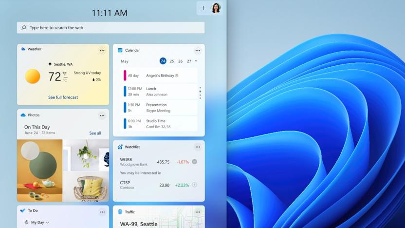 Widgets in Windows 11