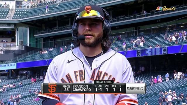 Crawford breaks down pinch-hit heroics in Giants' win