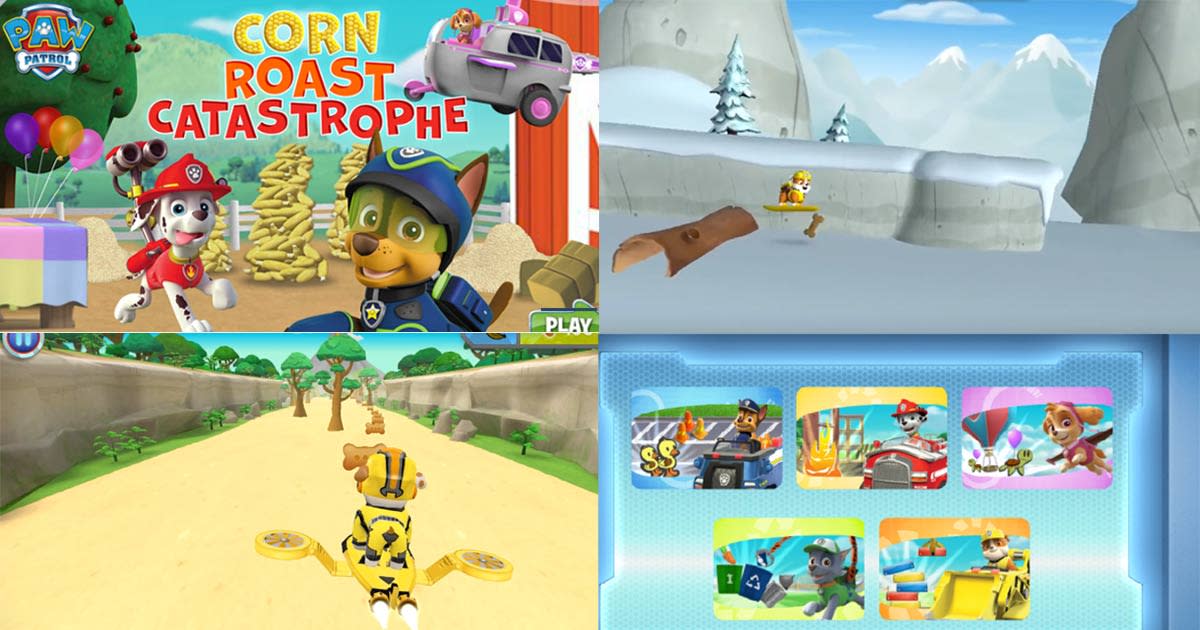 paw patrol games and videos