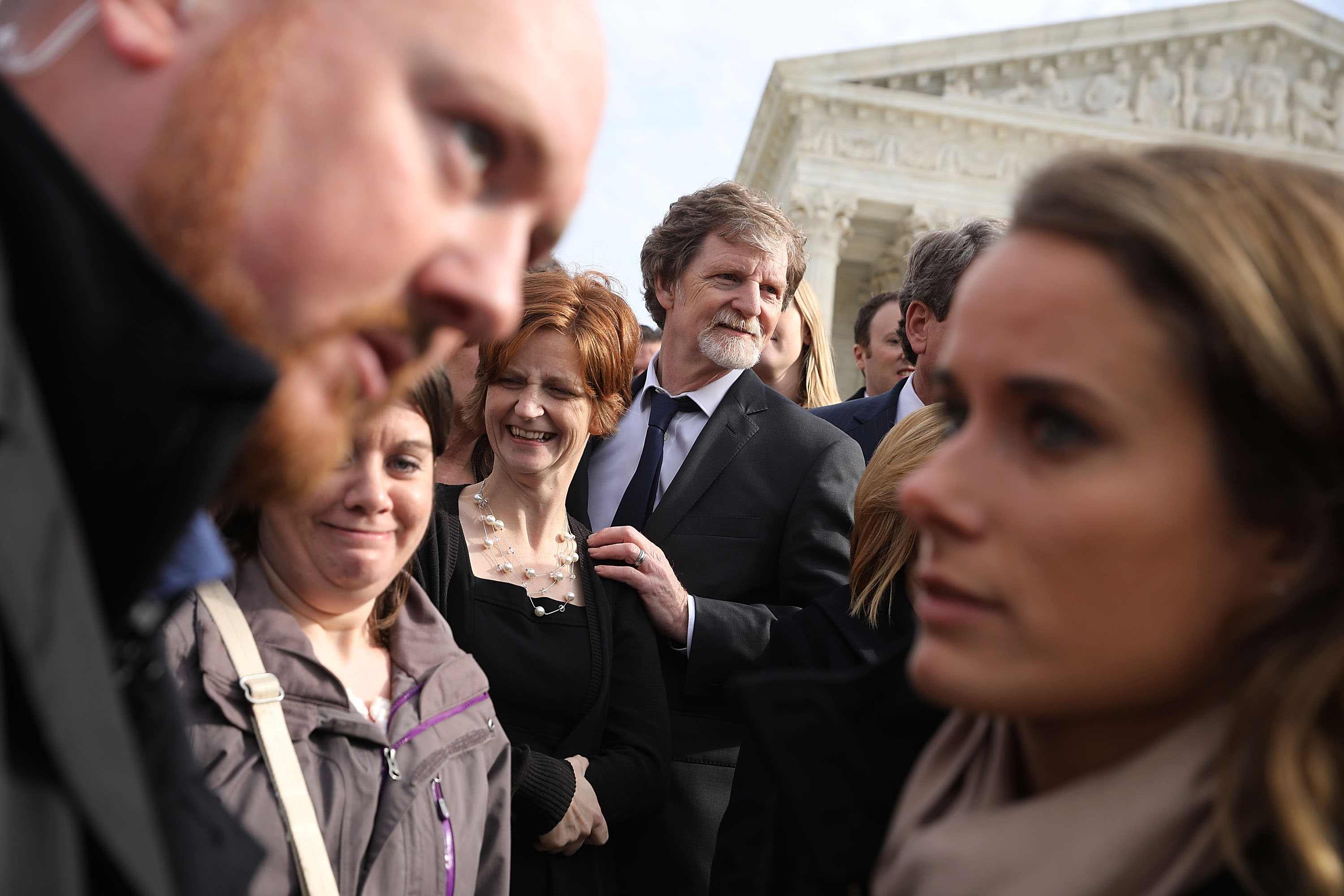 Protesters Hold Rallies Outside Supreme Court Over Cakeshop Civil Rights Case