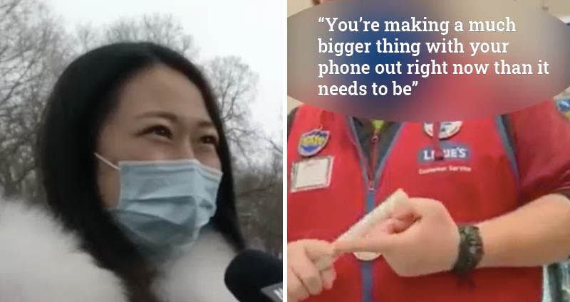 Chinese woman told by Lowe's customer to go back to her country is scolded by store employee for filming