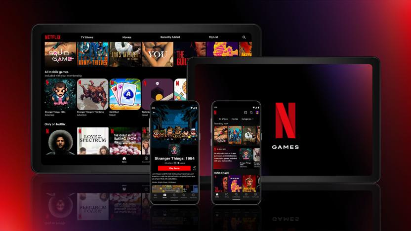 Games on the Netflix app