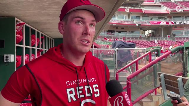 Tyler Stephenson says his broken thumb healed quicker than expected