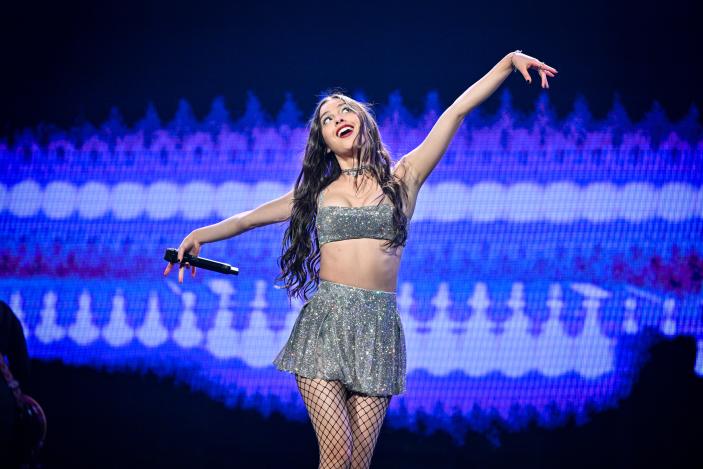 DUBLIN, IRELAND - APRIL 30: Olivia Rodrigo performs live at the 3 Arena on April 30, 2024 in Dublin. (Photo by Samir Hussein/Getty Images for LIVE Nation)