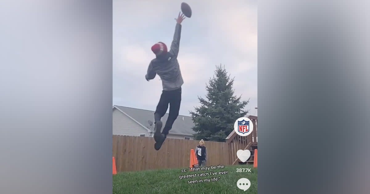 Viral Tiktok Video Of Kids Playing Near Pro Football Is Amazing