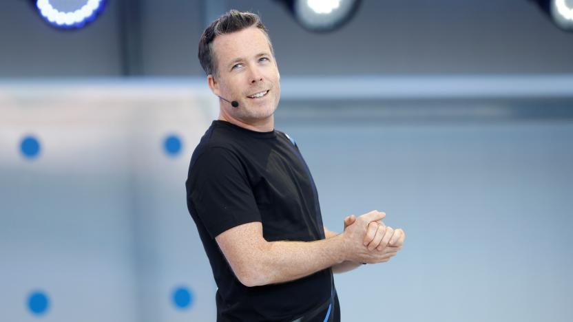 Dave Burke, vice president of engineering, Android, speaks on stage during the annual Google I/O developers conference in Mountain View, California, May 8, 2018. REUTERS/Stephen Lam