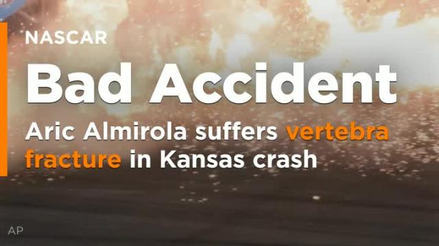 Aric Almirola suffers compression vertebra fracture in Kansas crash