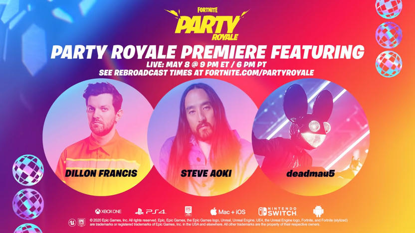 Fortnite Party Royale concert 350 million certified players