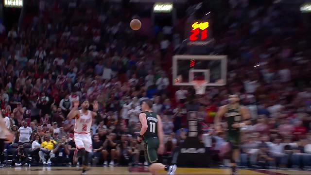 Bam Adebayo with a dunk vs the Boston Celtics