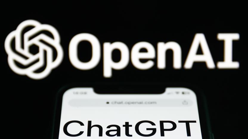 ChatGPT website displayed on a phone screen and OpenAI logo displayed on a screen in the background are seen in this illustration photo taken in Krakow, Poland on January 10, 2023. (Photo by Jakub Porzycki/NurPhoto via Getty Images)