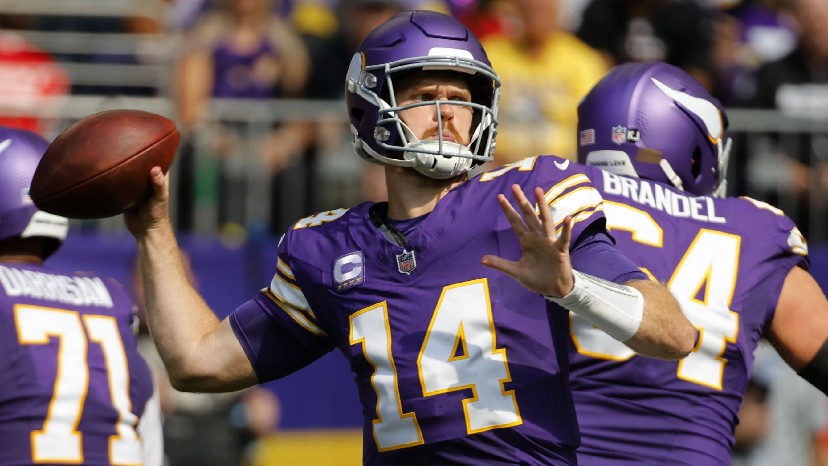 NFL scoring updates: Darnold leads Vikings against Packers