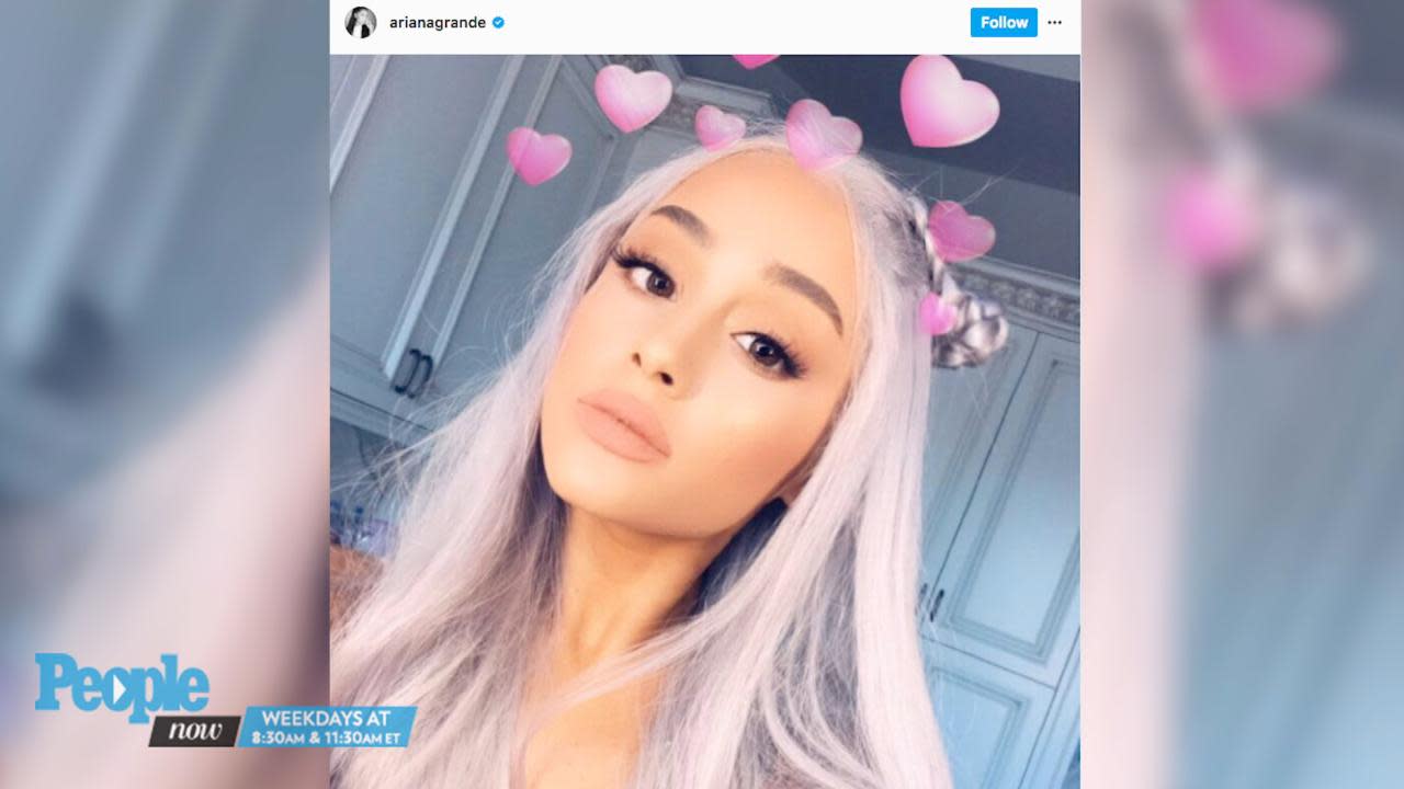 Ariana Grande Shows Off Her New Grey Not Silver Hair On