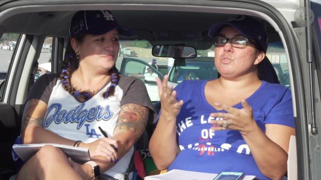Dodger Stadium is hosting a drive-in watch party for the World Series