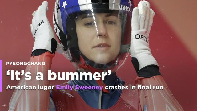 American luger Emily Sweeney crashes in final run (Update)