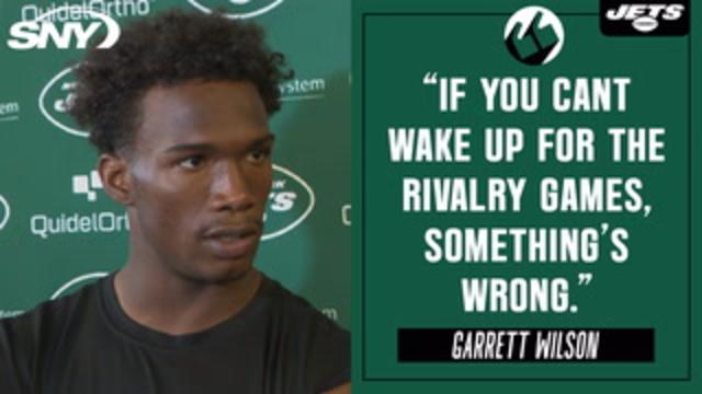 Garrett Wilson on Jets-Patriots rivalry and his improved