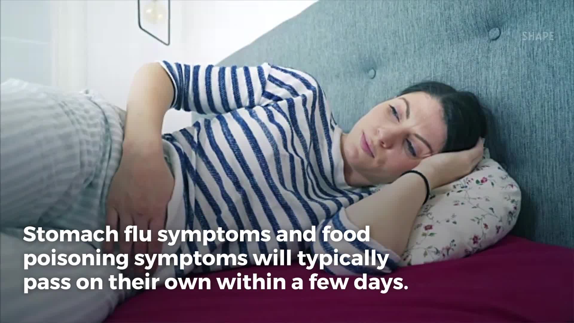 How to Tell the Difference Between Food Poisoning vs. Stomach Flu [Video]