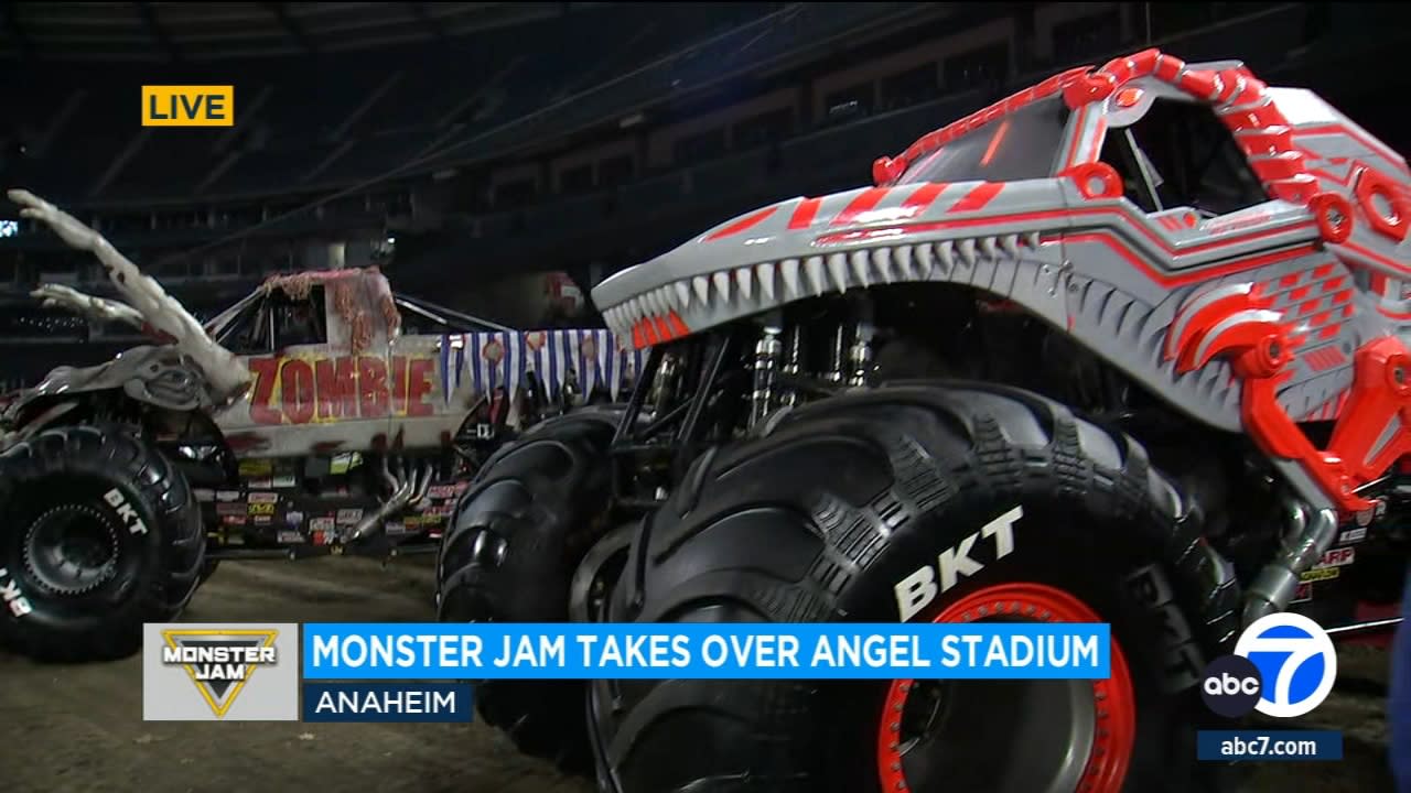 Monster Jam' revved up, ready to go at Angel Stadium