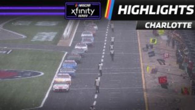 Red flag: Heavy mist sends Xfinity drivers to pit road