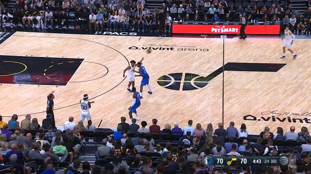 Christian Wood with a block vs the Utah Jazz