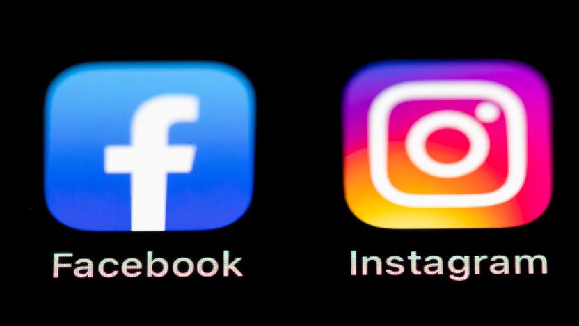 KIRCHHEIM UNTER TECK, GERMANY - MARCH 09: (BILD ZEITUNG OUT) In this photo illustration, The Facebook and Instagram logos on the screen of an iPhone on March 09, 2021 in Kirchheim unter Teck, Germany. (Photo by Tom Weller/DeFodi Images via Getty Images)