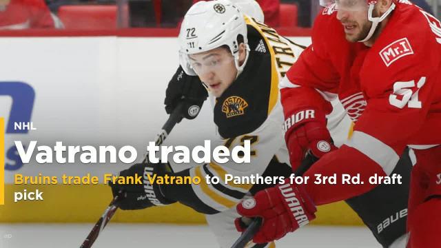 Bruins trade Frank Vatrano to Panthers for draft pick