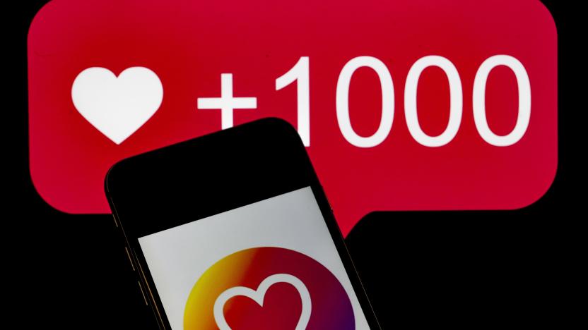 ANKARA, TURKEY - DECEMBER 10: A phone screen displays the heart icon of Instagram application in Ankara, Turkey on December 10, 2019. 
 (Photo by Metin Aktas/Anadolu Agency/Getty Images)